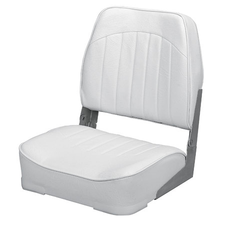 WISE Wise 8WD734PLS-710 Low Back Economy Seat - White 8WD734PLS-710